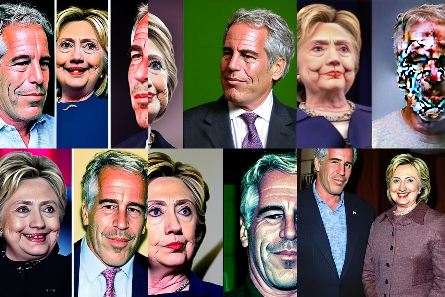 Prompt: hillary clinton and Jeffrey Epstein