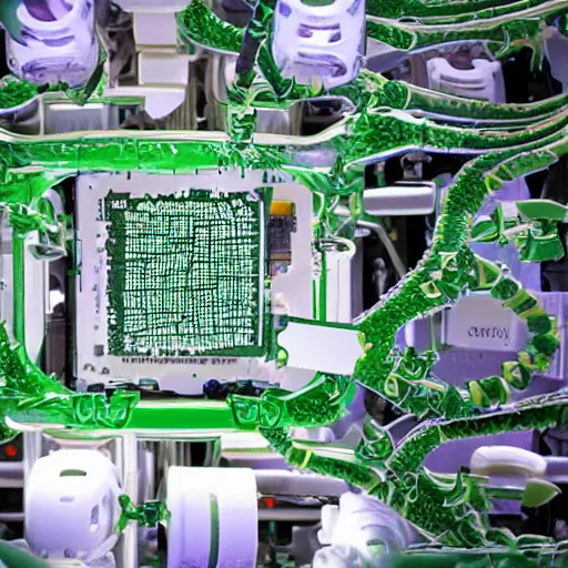 Prompt: inside the plant micro biocomputer, organic, , realistic