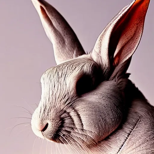 Image similar to a photo of a hairless rabbit