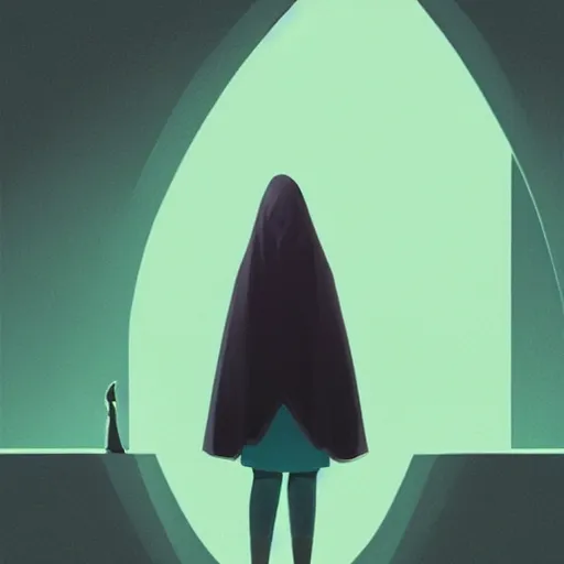 Prompt: “a marvelous portrait of a hooded girl by Christopher Balaskas”