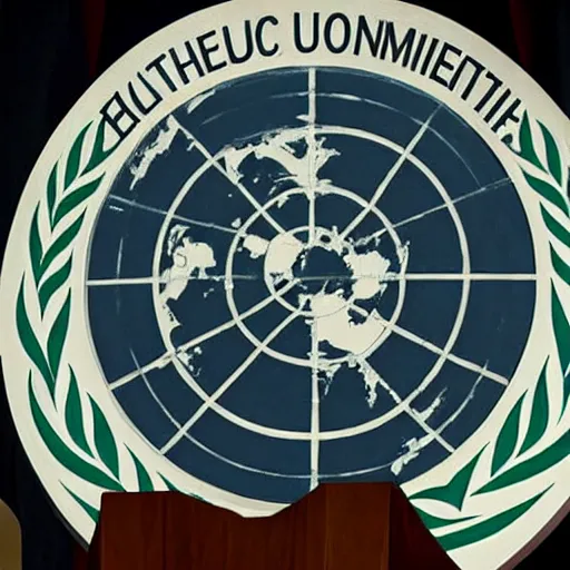 Image similar to cthulhu making his address at the united nations