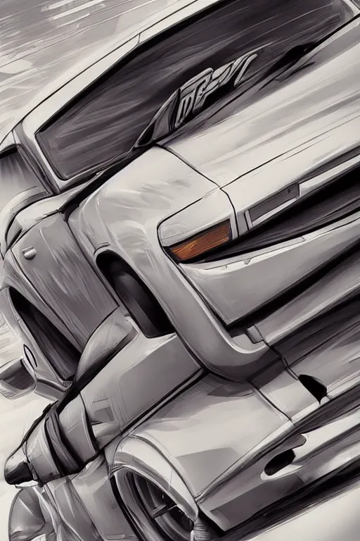 Prompt: jdm car meetup, drifting, highly detailed, digital painting, artstation, concept art, smooth, sharp, focus, illustration, art by artgerm