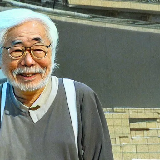 Image similar to hayao miyazaki in the anime film by hayao miyazaki