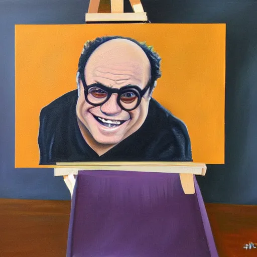 Image similar to Danny Devito painting by Stormy-McPikerton