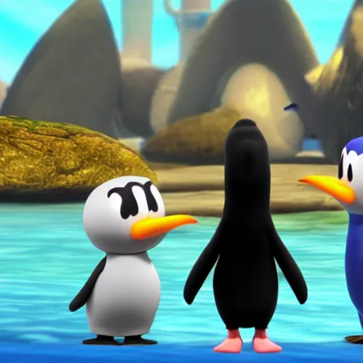 Image similar to Pingu character reveal for Super Smash bros ultimate