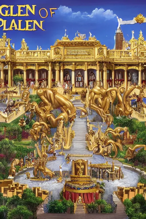 Image similar to the palace of the golden god