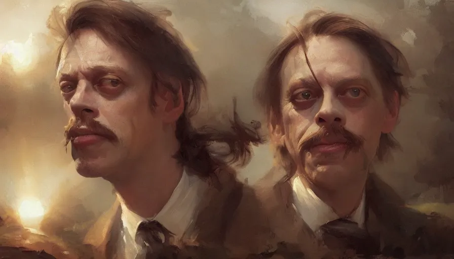 Image similar to beautiful portrait of anthropomorphic loaf of bread steve buscemi, art by anders zorn, wonderful masterpiece by greg rutkowski, beautiful cinematic light, american romanticism thomas lawrence, greg rutkowski