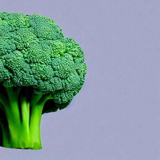 Prompt: A head of broccoli complaining about the weather