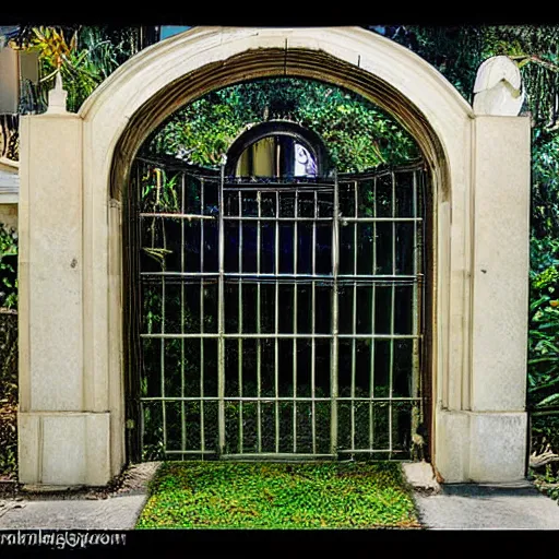 Prompt: art deco gate to heaven