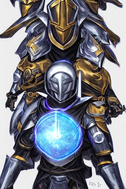 Image similar to helmet armor guardian destiny in witch queen illumination ray tracing hdr fanart arstation by sung choi robot ninja mask and eric pfeiffer and gabriel garza and casper konefal