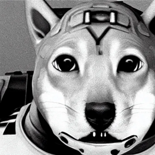 Image similar to a film still of cat - dog hybrid in star wars 1 9 7 7, realistic, photorealistic, detailed,