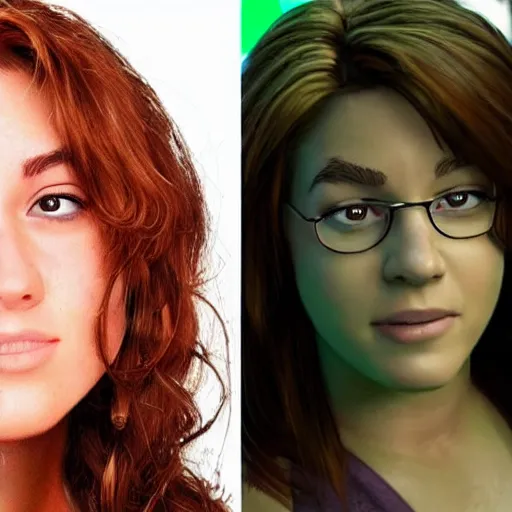Image similar to april o'neil from the teenage mutant ninja turtles as a real person, photorealistic, cinematic