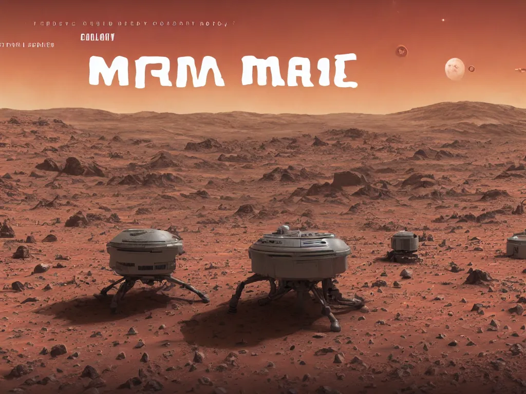 Prompt: colony on mars
