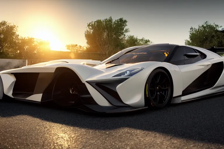 Image similar to photo wallpaper sport car gran turismo 7 forza horizon need for speed fast and furious 5 unreal engine supercar hypercar game concept car octane render, 4 khd 2 0 2 2 3 d cgi rtx style chrome reflexion global illumination ray tracing hdr arstation pixar and disney unreal