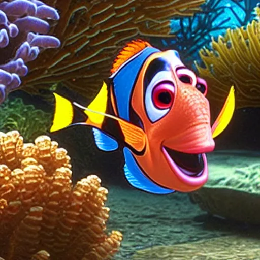 Prompt: finding Nemo movie still