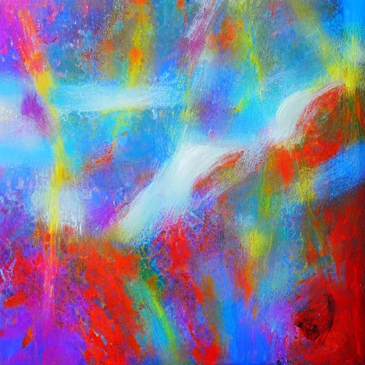 Image similar to serendipity, abstract painting,