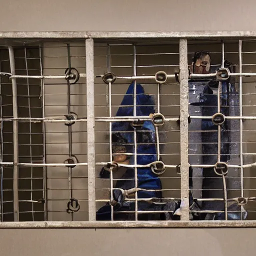 Prompt: prison for the isn't sitting hinged within a schism