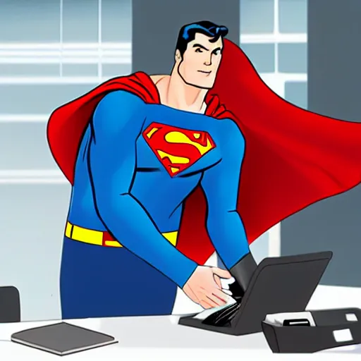 superman doing office work | Stable Diffusion | OpenArt