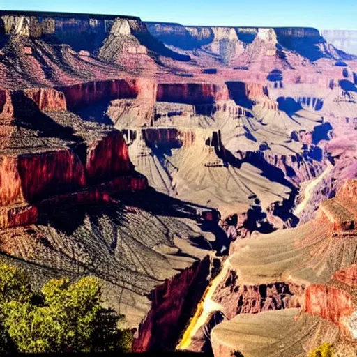 Prompt: Grand Canyon full of a lot of soccer balls