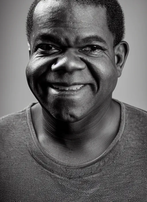 Image similar to DSLR photo portrait still of 55 year old age 55 Gary Coleman at age 54!!!, 85mm f1.8