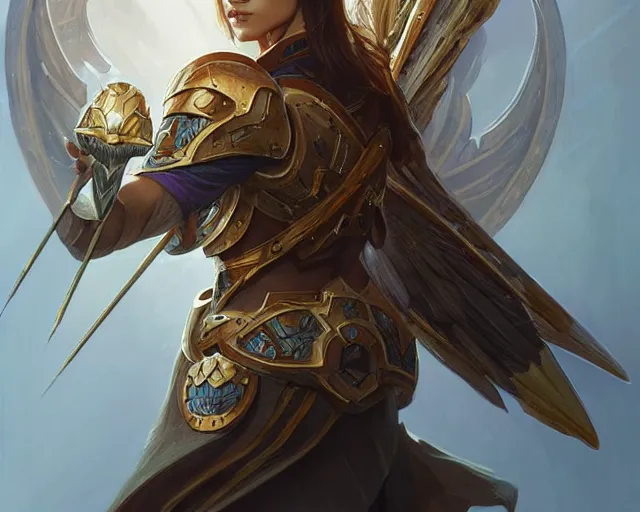 Image similar to shield inspired by a kingfisher, deep focus, d & d, fantasy, intricate, elegant, highly detailed, digital painting, artstation, concept art, matte, sharp focus, illustration, hearthstone, art by artgerm and greg rutkowski and alphonse mucha