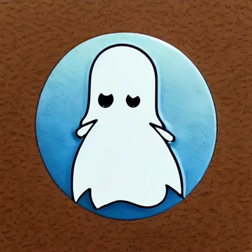 Image similar to cute chibi ghost sticker, by studio ghibli