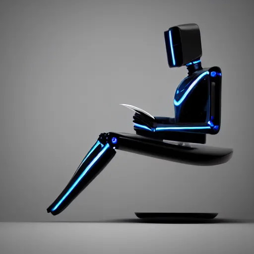 Image similar to a lonely sleek futuristic humanoid robot with big sad OLED eyes and rectangular mouth sits reading a hardbound leather book on a comfortable electronic chair. Cinematic Lighting, Cinematic Movie Photograph, Arri Alexa, Extremely Detailed, smooth, very very clean, simple, 8K, octane render, maya render, unreal engine, trending on artstation, DSLR