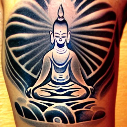 Image similar to zen enlightenment ink