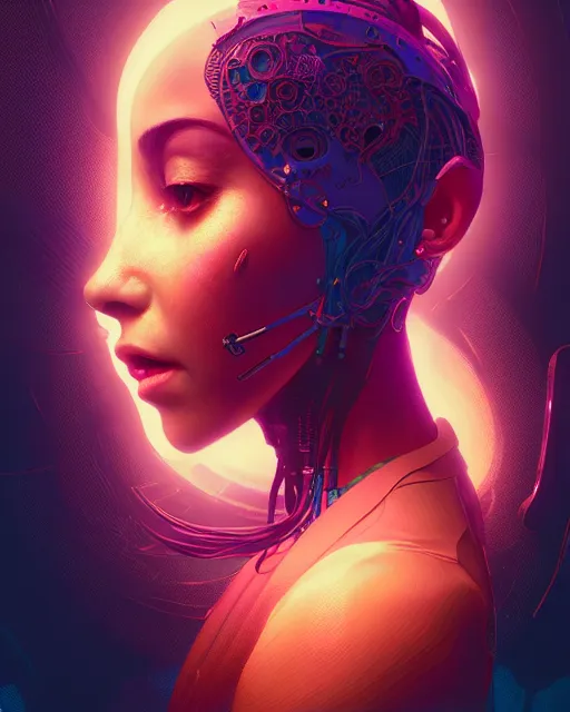 Image similar to portrait of a beautiful woman monster astronaut, intricate abstract. cyberpunk, intricate artwork, bathed in light, octane render, unreal engine, gaudy colors, greg rutkowski, loish, rhads, beeple, makoto shinkai and lois van baarle, ilya kuvshinov, rossdraws, tom bagshaw, alphonse mucha, global illumination