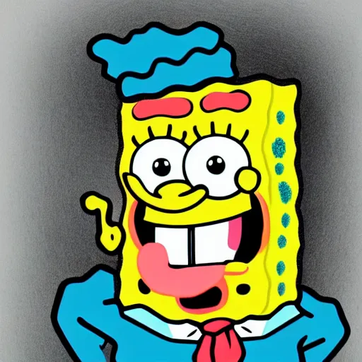 Prompt: a portrait of spongebob in the style of rembrandt