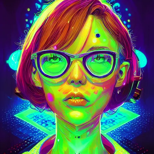 Image similar to skill magic geek inside matrix deepdream radiating a glowing aura stuff loot legends stylized digital illustration video game icon artstation lois van baarle, ilya kuvshinov, rossdraws,