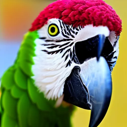 Image similar to a parrot llama