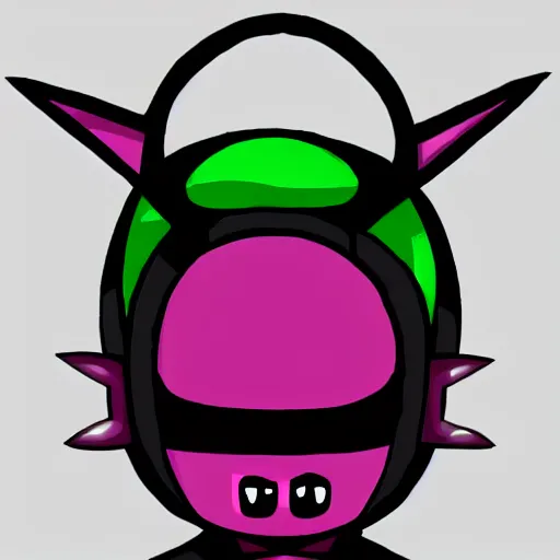 Prompt: invader zim in the style of deviantart