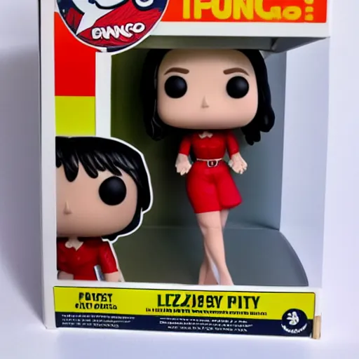 Prompt: liz truss as funko pop still sealed in box, ebay listing ,