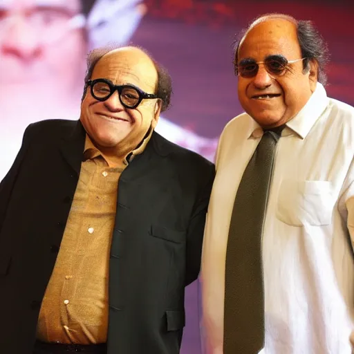 Image similar to danny devito with an indian man