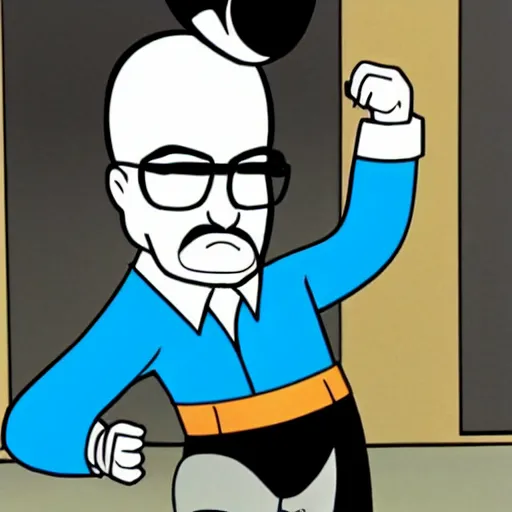 Prompt: walter white punching bugs bunny