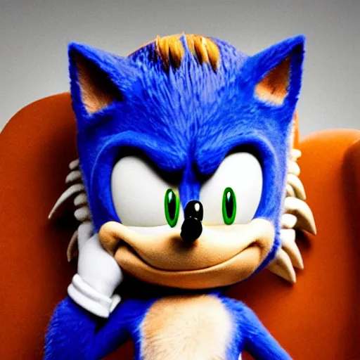 Image similar to sonic the hedgehog ceo