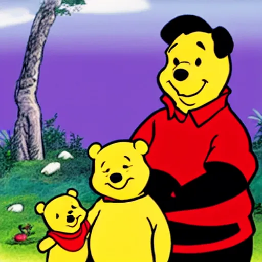 Prompt: xi jinping as winnie the pooh propaganda poster, hyper realistic