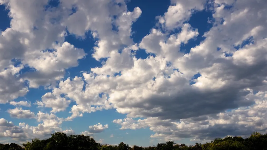 Image similar to puffy clouds sky sparse