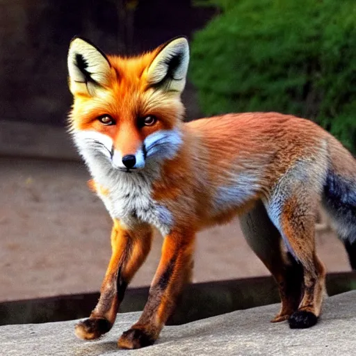 Prompt: a fox but their body is a loaf of bread