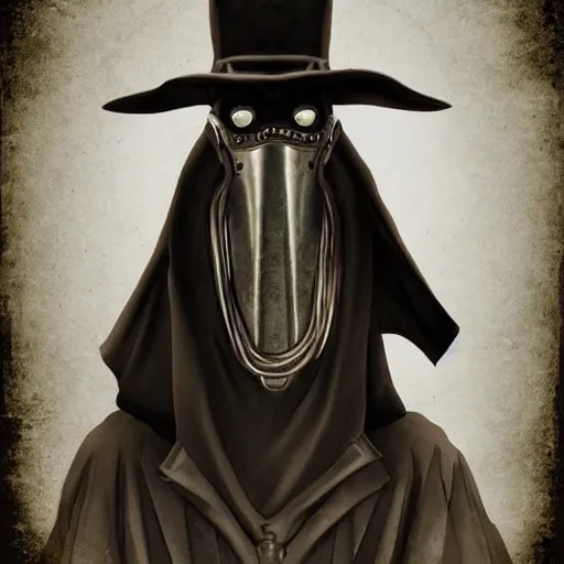 Prompt: a portrait of a plague doctor gunslinger, dark fantasy, horror, western, hell, ultrafine detailed pencil digital art by frank frazetta and vito acconci and and takeshi obata, death note style, symetric body, cgsociety, sharp focus, detailed face