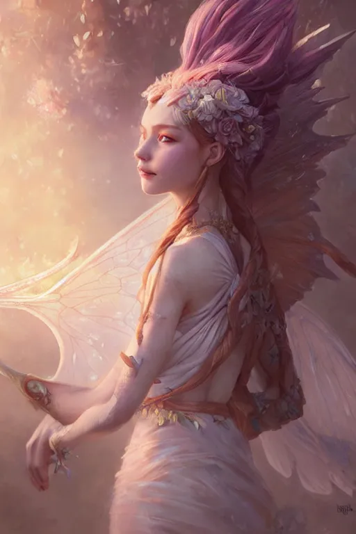 Image similar to fairy princess, highly detailed, d & d, fantasy, highly detailed, digital painting, trending on artstation, concept art, sharp focus, illustration, art by artgerm and greg rutkowski and fuji choko and viktoria gavrilenko and hoang lap