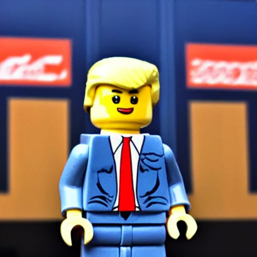 Image similar to donald trump lego figure