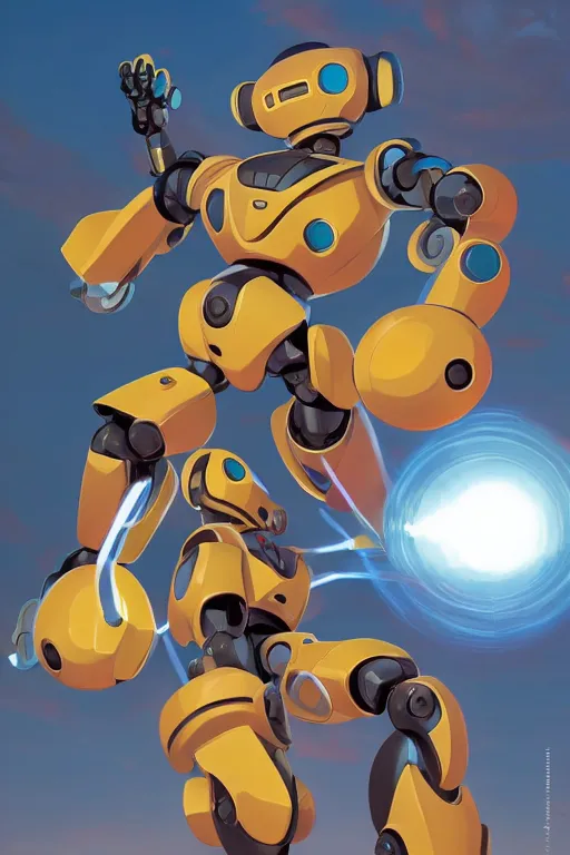 Image similar to metabots medabots medarotto medarot robot minimalist comics, behance hd by jesper ejsing, by rhads, makoto shinkai and lois van baarle, ilya kuvshinov, rossdraws global illumination ray tracing hdr radiating a glowing aura