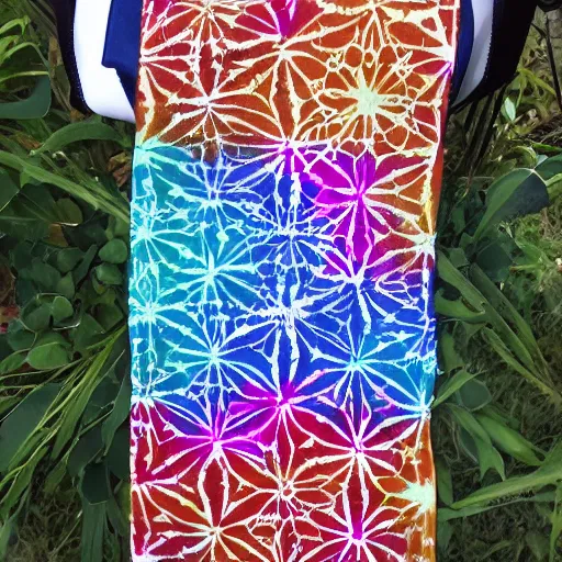 Image similar to boho tie dye flower of life design