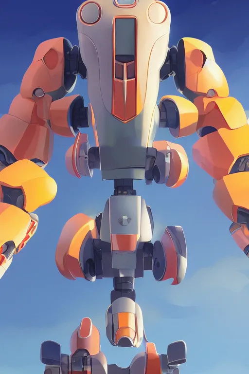 Image similar to metabots medabots medarotto medarot robot minimalist comics, behance hd by jesper ejsing, by rhads, makoto shinkai and lois van baarle, ilya kuvshinov, rossdraws global illumination ray tracing hdr radiating a glowing aura