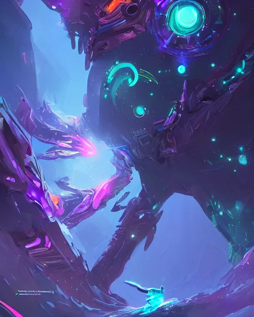 Image similar to Enormous spaulders made of galaxies and sci fi parts conjuring cosmic energy, surrealism, smooth, intricate, elegant, galactic energy, power aura, neon glowing spells, digital painting, artstation, concept art, high tech fantasy, sharp focus, illustration, art by Jason Chan and Riot Studios and Blizzard Studios