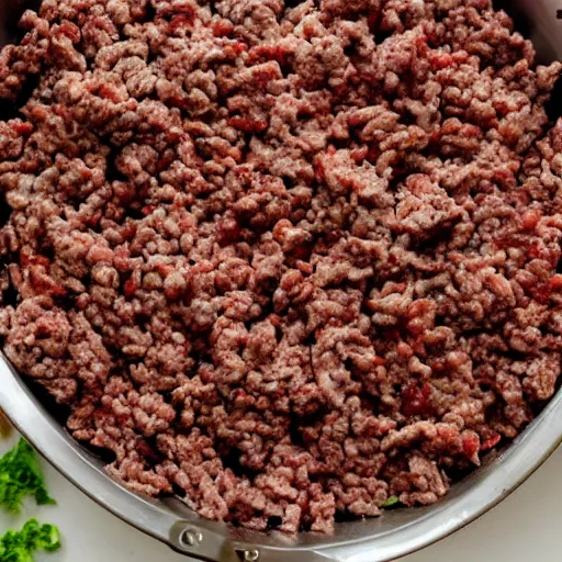 Image similar to giant mountains of ground beef