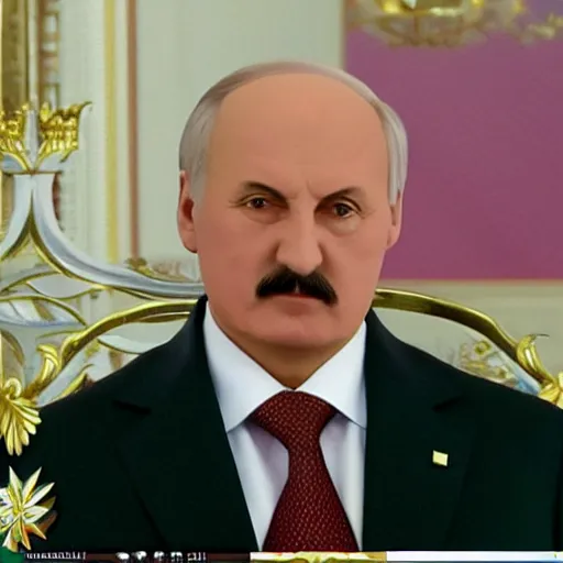 Image similar to president of belorussia, alexander lukashenko in sailor moon, anime, perfect faces, fine details