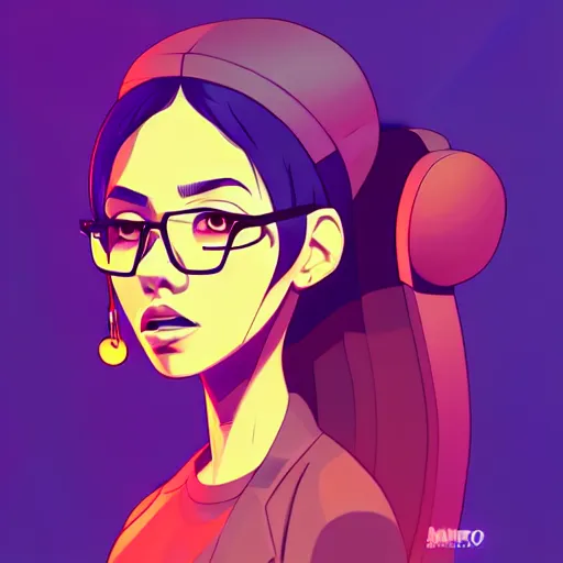 Image similar to 2 d character design, female rapper, vector art, digital art, portrait, 4 k, 8 k, sharp focus, smooth, illustration, concept art, music artist